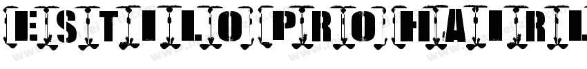 Estilo Pro Hairline字体转换